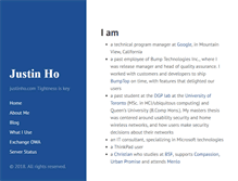 Tablet Screenshot of justinho.com